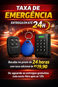 TAXA DE EMERGÊNCIA PARA ENTREGA