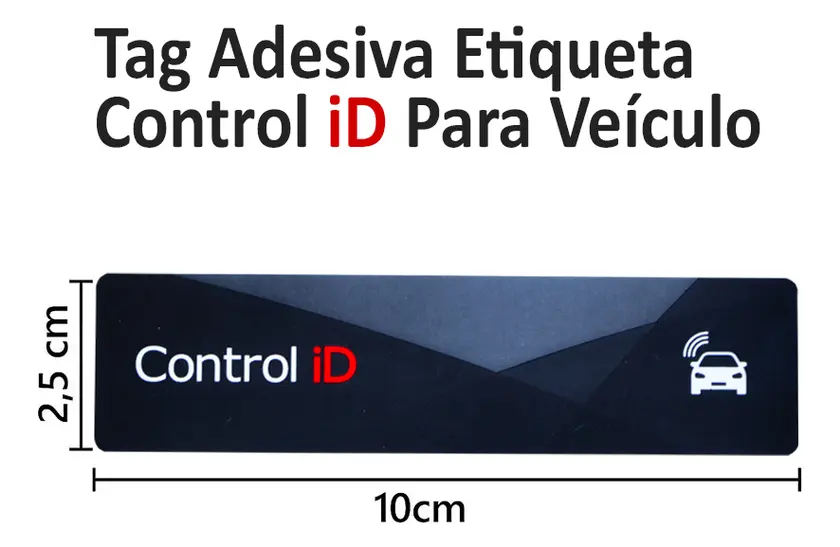 3214 – TAG VEICULAR iDUHF – ANTENA VEICULAR CONTROL ID